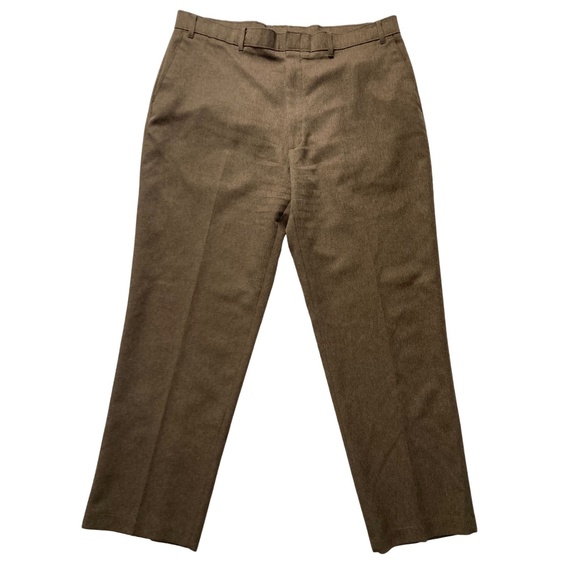Vintage Levi's Action Slacks Mens Brown Polyester Dress Pants 40 x 32 - Picture 1 of 8